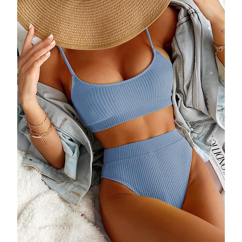 Ensemble de Bikini Taille Haute Premium pour Femmes
