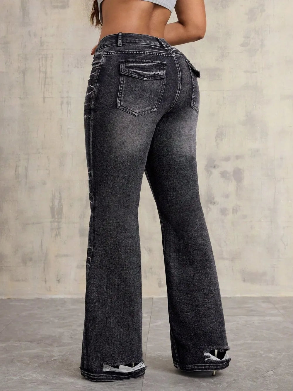 High Waist Bootcut Jeans - Korvel