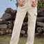 High Waist Cargo Straight Jeans - Korvel