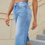 Premium High Waist Denim Shorts with Pockets