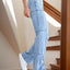 Jeans Rectos de Cintura Alta con Bolsillos