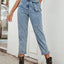 High Waist Straight Leg Jeans - Korvel