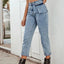 High Waist Straight Leg Jeans - Korvel