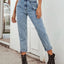 High Waist Straight Leg Jeans - Korvel