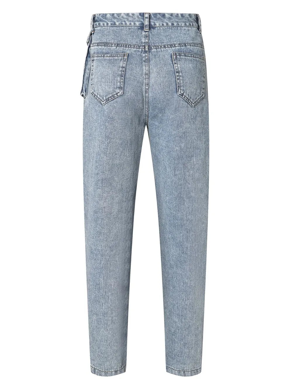 High Waist Straight Leg Jeans - Korvel