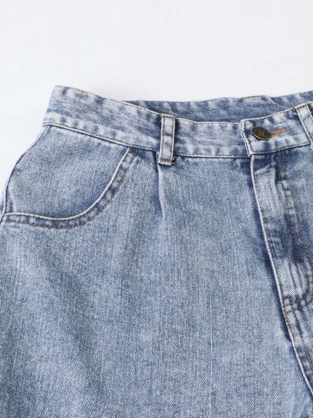 High Waist Straight Leg Jeans - Korvel