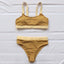 Ensemble de bikini deux pièces taille haute pour femmes