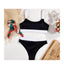 Ensemble de bikini deux pièces taille haute pour femmes