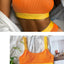 Ensemble de bikini deux pièces taille haute pour femmes