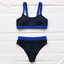 Ensemble de bikini deux pièces taille haute pour femmes