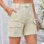 High Waist Washed Denim Shorts - Korvel