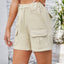 High Waist Washed Denim Shorts - Korvel