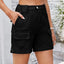 High Waist Washed Denim Shorts - Korvel