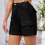 High Waist Washed Denim Shorts - Korvel