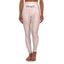 Womens High-Waist Fitness Legging - Pink Peach Marble