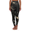 Pantalones de Yoga de Cintura Alta - Diseño en Negro y Dorado