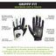 Guantes de Golf HIRZL Grippp Fit - Blanco/Negro