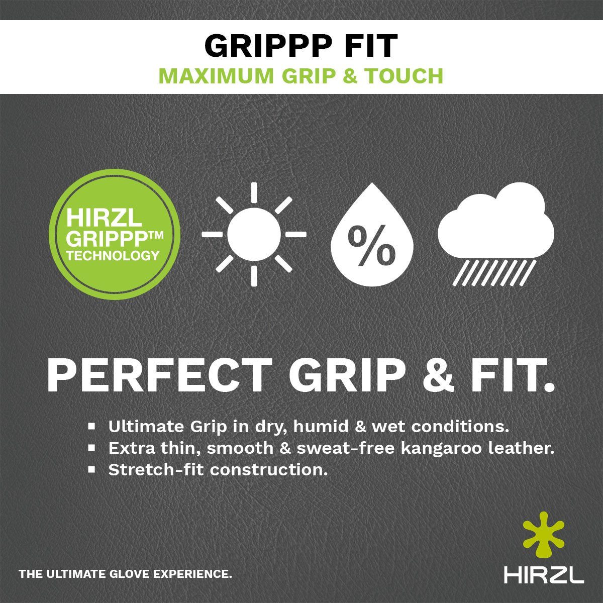 Guantes de Golf HIRZL Grippp Fit - Blanco/Negro