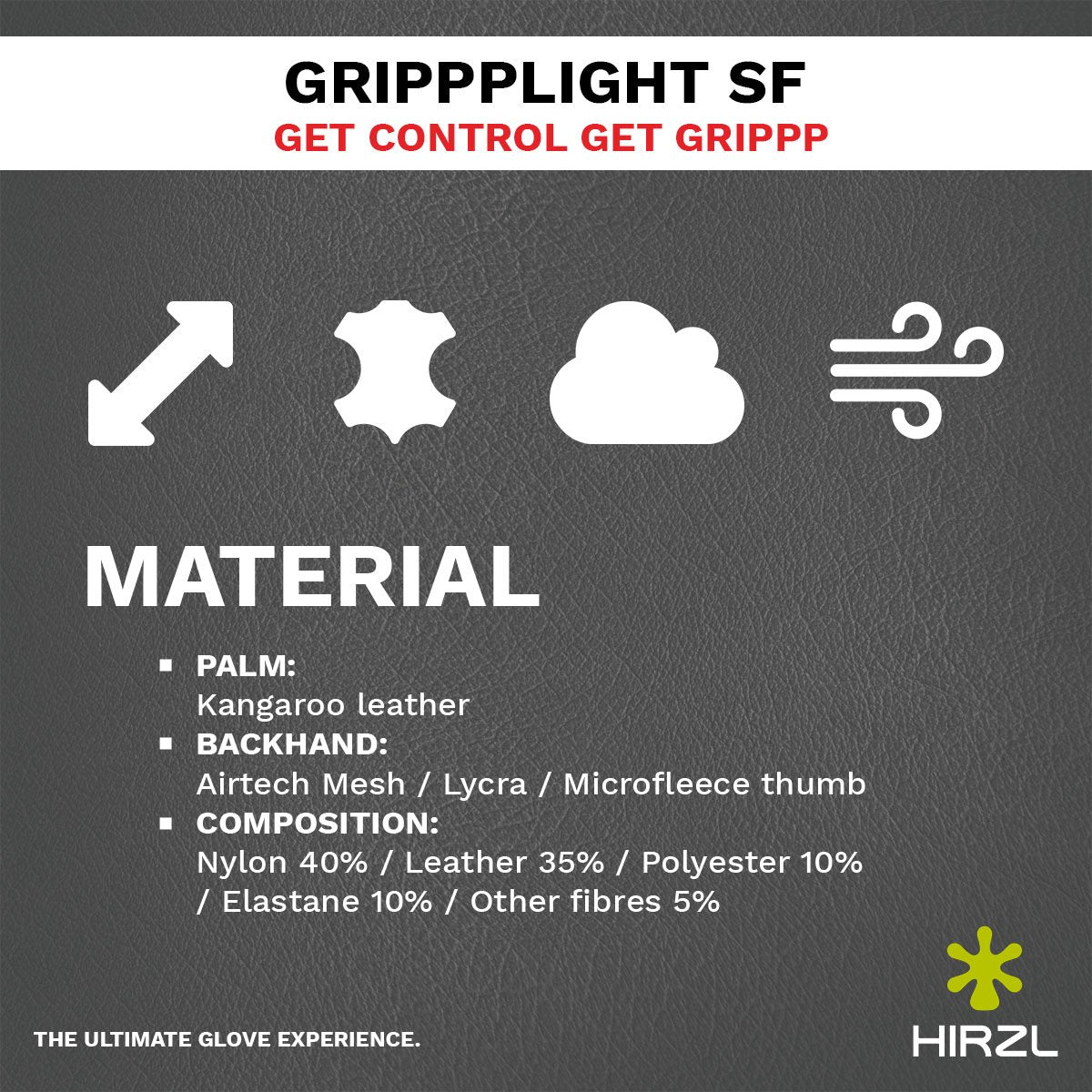 HIRZL GRIPPP LIGHT SF - Guantes de Bicicleta Premium