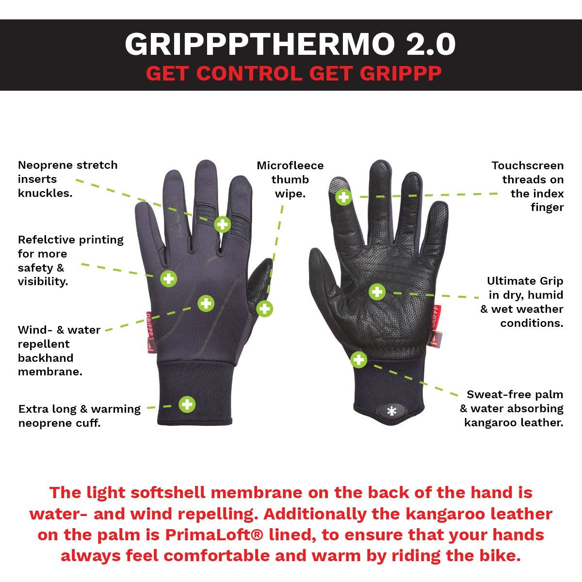 HIRZL GRIPPP THERMO 2.0 Bike Gloves