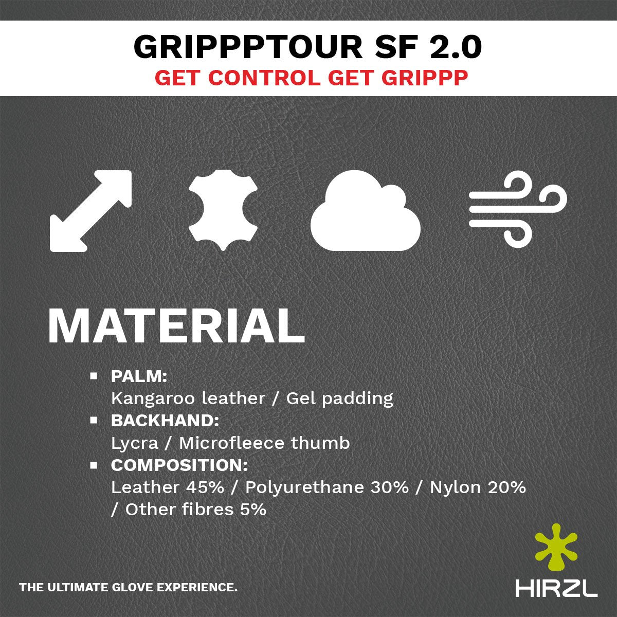 HIRZL Tour SF 2.0 Leather Bike Gloves