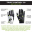HIRZL Trust Control 2.0 - Golf Gloves - White / Black - Korvel