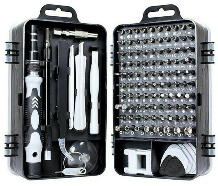 Ensemble de 117 pièces de bits de tournevis magnétiques pour la réparation d'iPhone et de MacBook