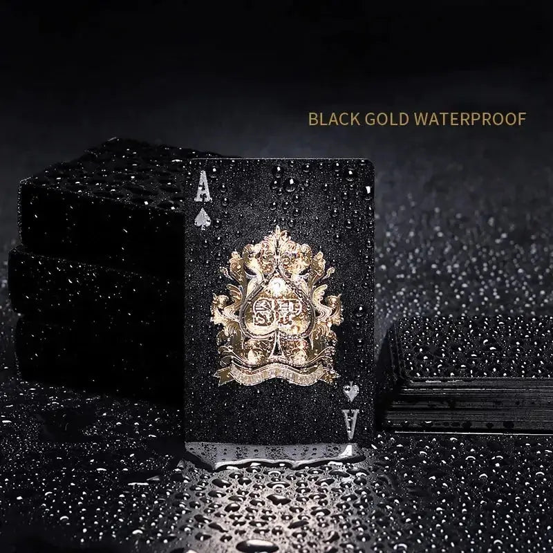 Cartas de Juego Black Gold - Juego de Cartas de Lujo