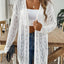 Hollow woven sweater without buttons air-conditioned sweater casual jacket - Korvel