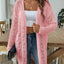 Hollow woven sweater without buttons air-conditioned sweater casual jacket - Korvel