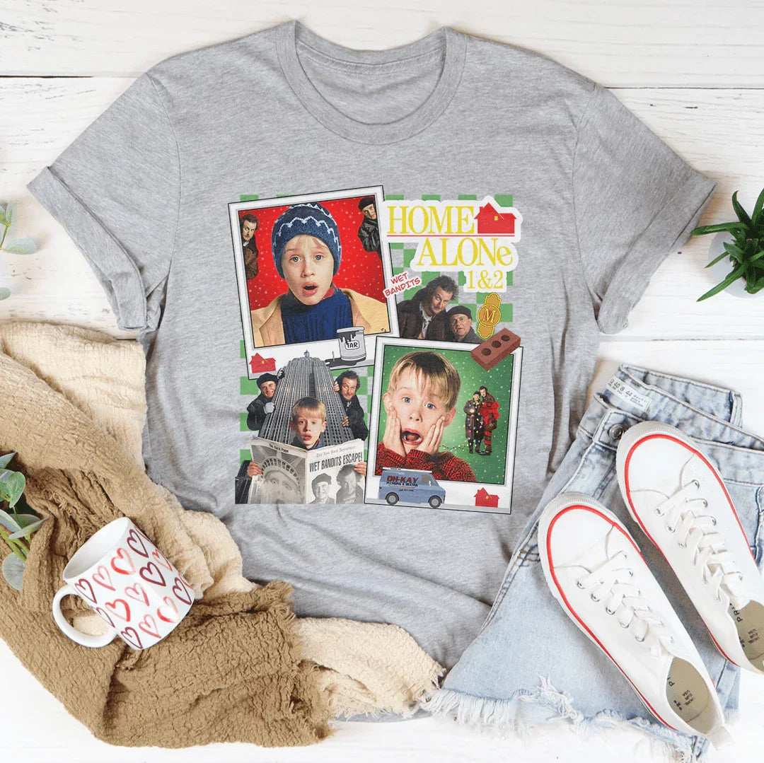 T-shirt Home Alone - Confort Nostalgique pour Chaque Occasion