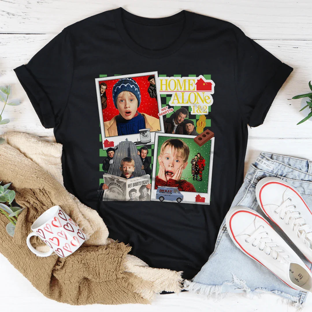 T-shirt Home Alone - Confort Nostalgique pour Chaque Occasion