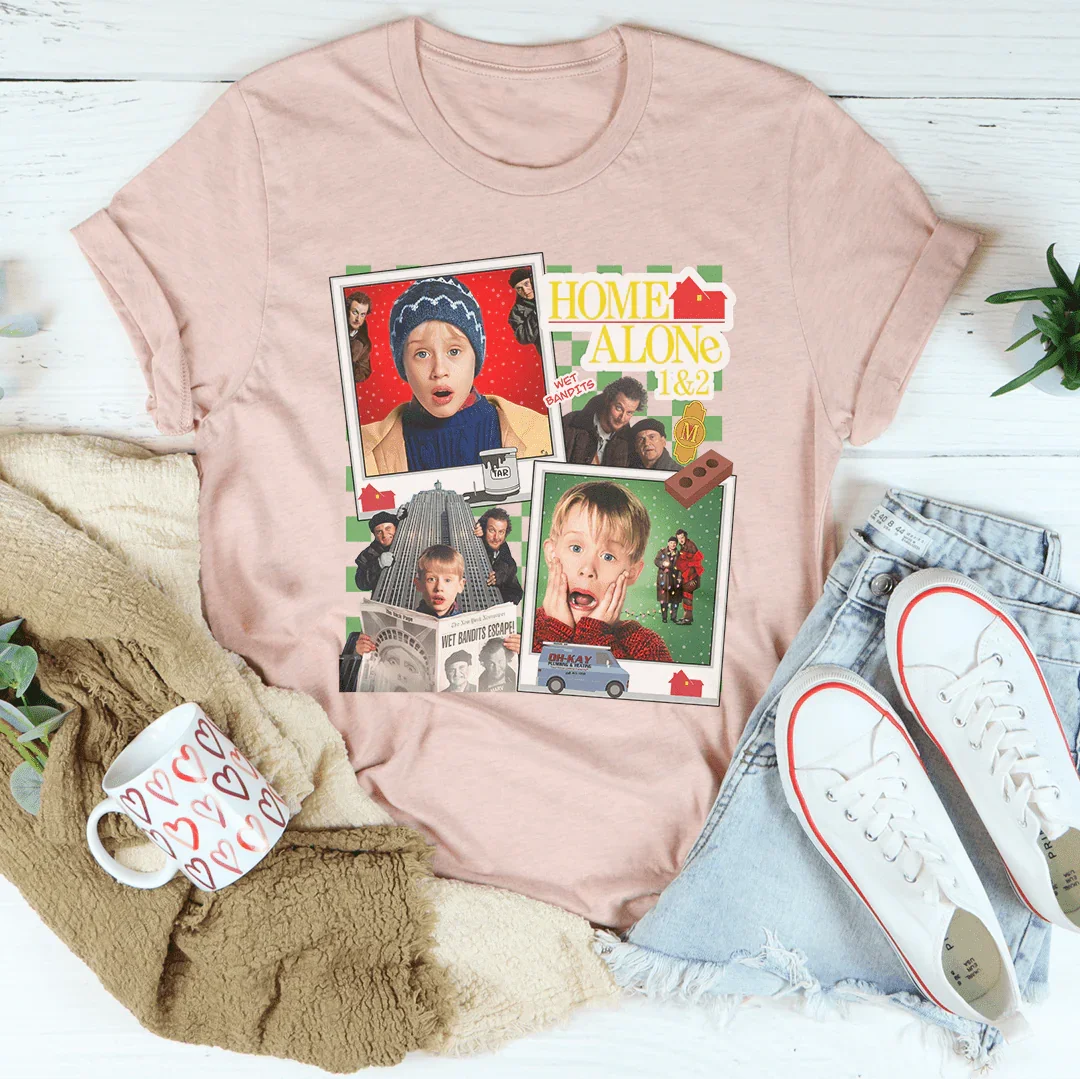 T-shirt Home Alone - Confort Nostalgique pour Chaque Occasion