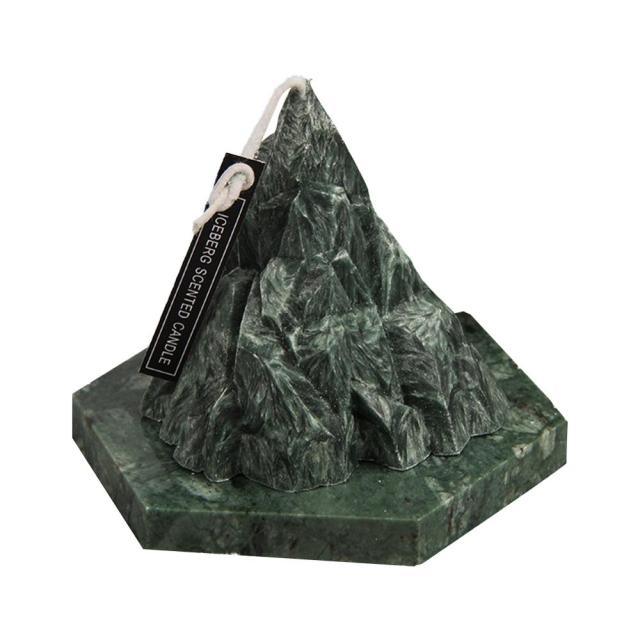 Bougies aromatiques en forme d'iceberg 3D pour la décoration intérieure