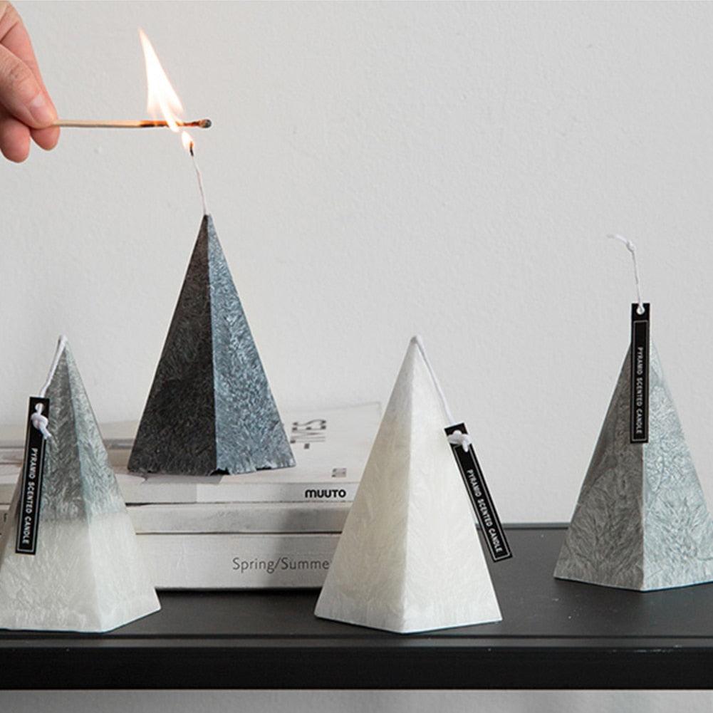 Bougies aromatiques en forme d'iceberg 3D pour la décoration intérieure