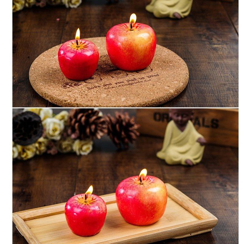Bougies parfumées en forme de pomme créatives pour toutes les occasions