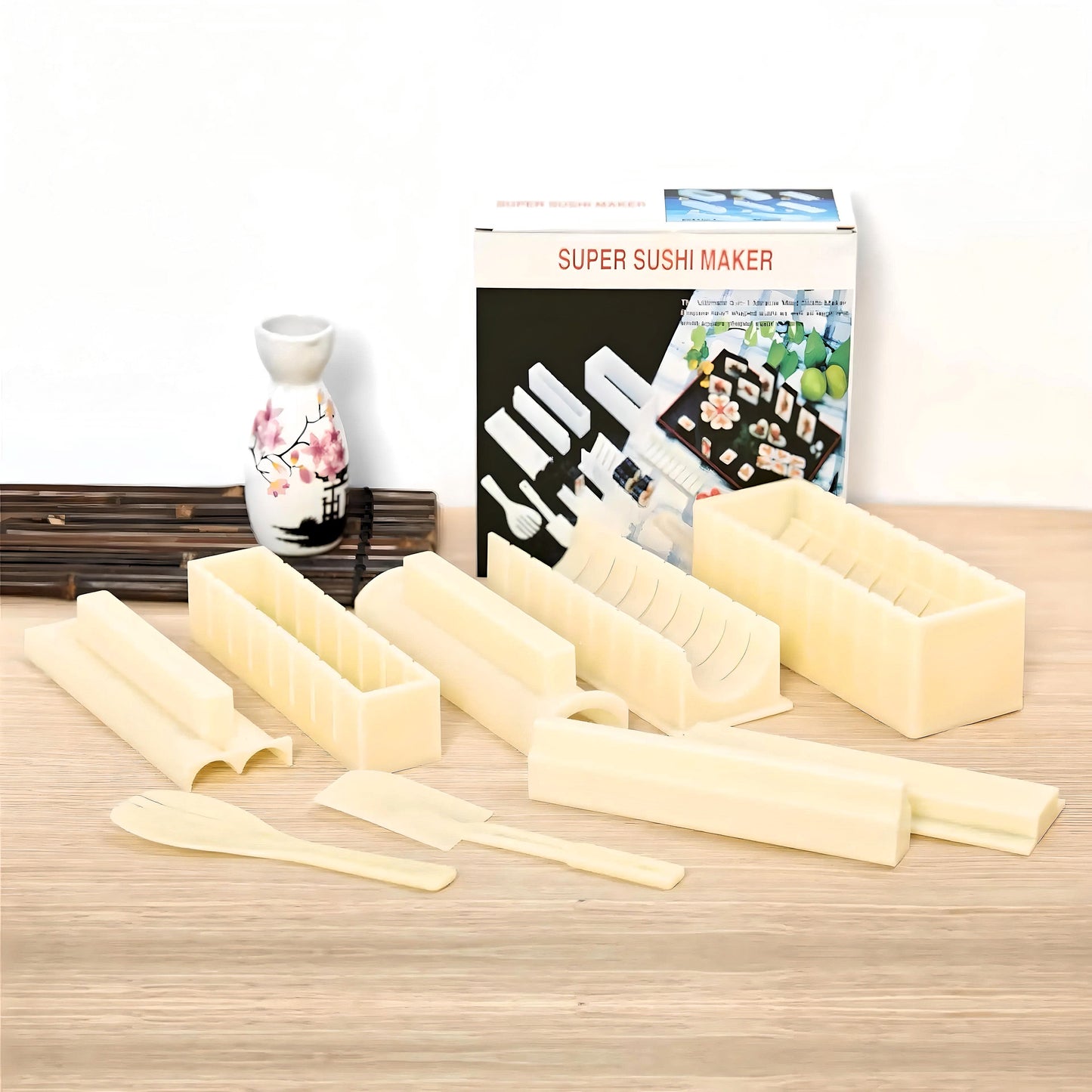 Fabricante de Sushi en Casa - Set de Moldes para Sushi de 8 Piezas