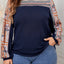 Sudadera de manga larga estampada Honey en tallas grandes