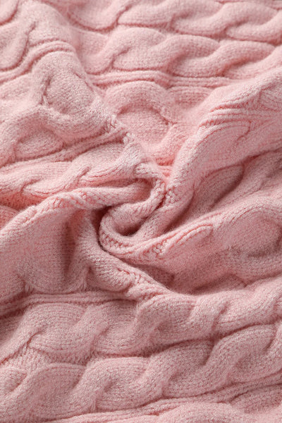 One Shoulder Long Sleeve Knitted Sweater for Women