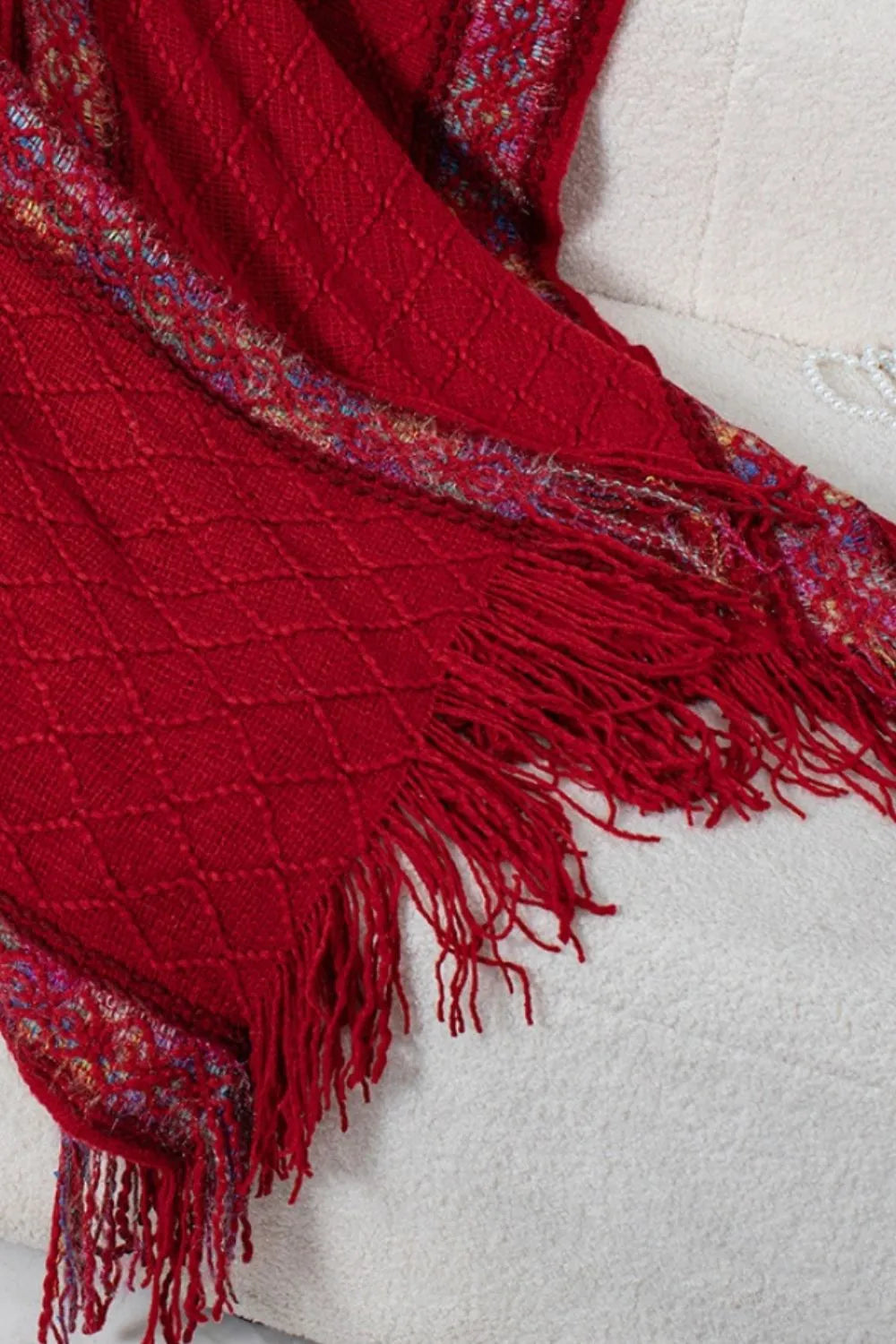 Hooded Tassel Cloak Sweater Shawl for Women
