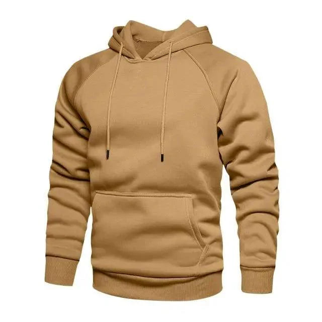 Sudadera de Color Sólido Premium para Hombre - Estilosa y Cómoda