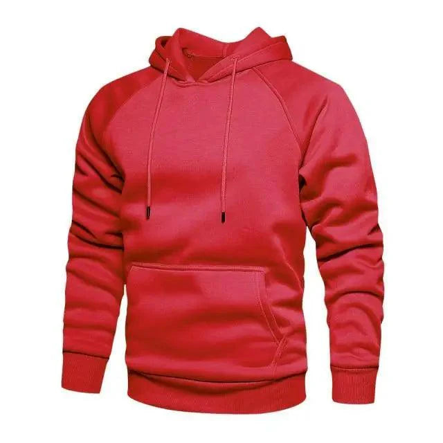 Sudadera de Color Sólido Premium para Hombre - Estilosa y Cómoda