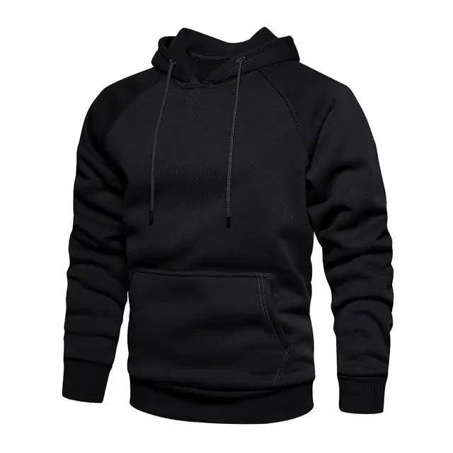 Sudadera de Color Sólido Premium para Hombre - Estilosa y Cómoda