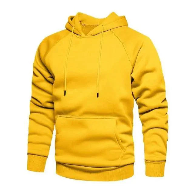 Sudadera de Color Sólido Premium para Hombre - Estilosa y Cómoda