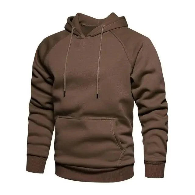 Sudadera de Color Sólido Premium para Hombre - Estilosa y Cómoda