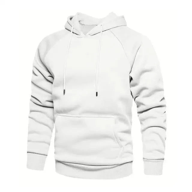 Sudadera de Color Sólido Premium para Hombre - Estilosa y Cómoda
