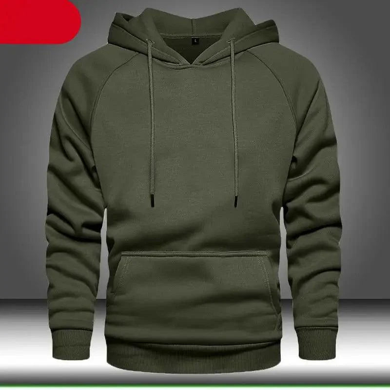 Sudadera de Color Sólido Premium para Hombre - Estilosa y Cómoda