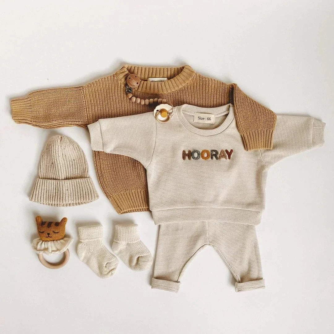 "Hooray" Conjunto de 2 Piezas para Bebé
