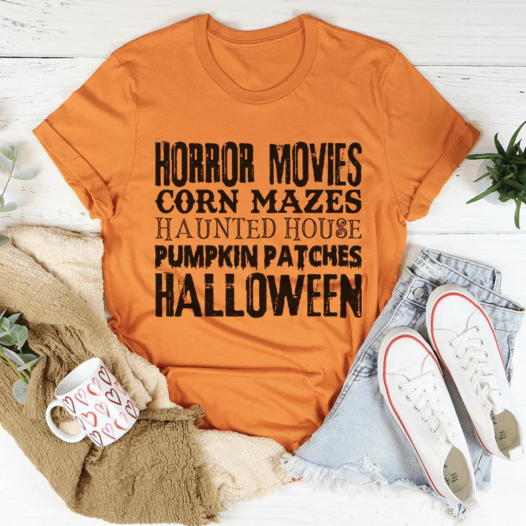 Halloween-Themed T-Shirt for Movie and Maze Lovers - Korvel