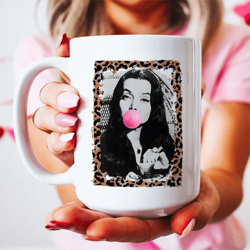 Horror Queen Bubble Gum Ceramic Mug - 15 oz